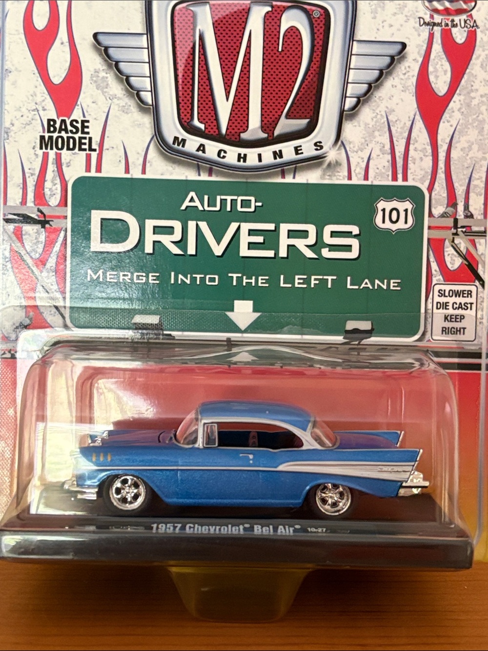 M2 Machines Auto-Drivers 1957 Chevrolet Bel Air - Blue